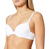 Iris & Lilly Damen Push-up-BH Mikrofaser, Weiß, 75B