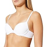 Iris & Lilly Damen Push-up-BH Mikrofaser, Weiß, 75B