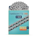 Alphatrail Fahrradkette Finn 1-fach Nabenschaltung & Singlespeed 112 Glieder I Kompatibel mit...