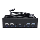 Ailgely USB 3.0 + 2 Anschlüsse USB 2.0-Audioschnittstelle, 10 Gbit/s, 5 Gbit/s, 480 Mbit/s,...