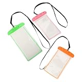 ULTECHNOVO 3 Stück Pack Handytaschen Universelle Unterwasser Handyhüllen mit Sicherem Verschluss...