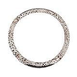 ERINGOGO Leopard Muster Lenkradbezug mit Strasssteinen Hochwertiger Auto Lenkradschutz aus PU...