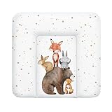 Ceba Baby® weiche Wickelauflage 75x72 cm - Baby Wickelunterlage - Wickeltischauflage für Junge und...