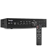 Audizio AD420B - 4 Kanal Verstärker mit Bluetooth, 4 x 100 Watt, mit Fernbedienung, 2.1 kompatibel,...