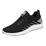 Mesh-Turnschuhe für Herren, gestreifte Laufschuhe, flach, lässig, Sport-Sneaker, Keilabsatz,...
