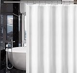 LiBa Duschvorhang 180x200 cm Textil aus Polyester Stoff, Anti-Schimmel Dusch Vorhang Wasserdicht...