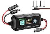 Bateria Power 10A MPPT Solarladeregler 12V MPPT Laderegler Solar mit LED und LCD-Display, Anwendbar...