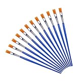 CLISPEED 100 Stück Teiliges Malpinsel Set Flachpinsel Robustes Painting Zubehör für Anfänger...