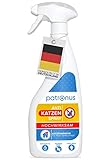 Katzen-Abwehrspray gegen Urinieren & Kratzen 500ml - Fernhalte-Spray gegen Katzen mit Sofortwirkung...