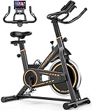 Heimtrainer Fahrrad, UREVO 10kg Schwungrad Spinning Bike Indoor mit 120 kg Gewichtskapazität,...