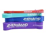 TheraBand Set mit 4 Stück (6,8 - 22,7 kg), mehrfarbig.