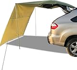 Auto Markise 300 x 200 cm Wasserdicht Sonnensegel Camping Heckzelt UV-Schutz Auto Vorzelt Tarp Ideal...