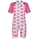 Juicy Bumbles Baby Badeanzug Mädchen | Schutzkleidung Baby | Rosa Krabben S (6-12 Monate)