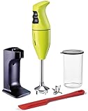 bamix Stabmixer Set EO180 CLASSIC PLUS inkl. Ständer, 1 Becher, 1 Multifunktionsmesser, 180 Watt,...