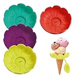 Tisujune Gefrierpop Hüllen | 4 Teile Silikon Eiscreme Gestell - Praktische Eisformen Als Geschirr...