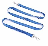 feiling Mehrzweck Hundeleine Zwei Haken Reflektierend Trainingsleine Führleine mit Elastische...