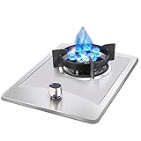 Gas Hob,Stainless Steel Cooktop Gas Cooktop,4.2Kw,With Flameout Protection,For Home Kitchen...
