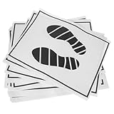 FAVOMOTO 50Pcs Papier Auto Fußmatten Einweg Fußmatten Fuß Pads Automotive Innen Schutz Abdeckung...