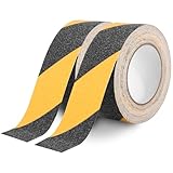 Antirutsch Streifen 2 Rollen von 10M x 50MM, Antirutsch Klebeband Streifen mit Selbstklebend,...
