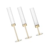 Dreifache dekorative Flammenbesitzer, starker Eisensockel, Gale-Glas für Hochzeitsempfang,...