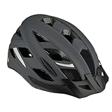 FISCHER Erwachsene Fahrradhelm, Radhelm, Cityhelm Urban Levin, S/M, 52-59cm, grau, mit beleuchtetem...