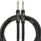 Fender Professional Series Gitarrenkabel, Hochwertiges Instrumentenkabel für E-Gitarre, Bass und...