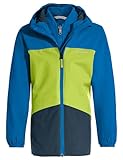 VAUDE Unisex Kinder Kids Escape 3in1 Jacket Doppeljacke, Radiate/green, 110-116 EU