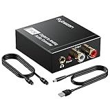 DAC Audio 192 kHz, Adapter SPDIF Klinke, optischer RCA-Konverter, digitaler Analog-Audio-Konverter,...