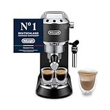 De'Longhi Dedica Style - Perfetto Kompakte Siebträgermaschine Espressomaschine mit Tasten,...