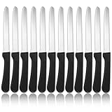 ReaNea Steakmesser 12er Set, Edelstahl Steakmesser Set, gezackte Steakmesser, Geschenke für...