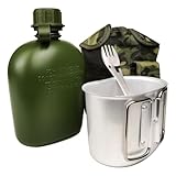 Hsthe Sea Set für Armee-Wasserflasche, Militär-Wasserfeldflasche, Camping-Feldflasche-Set mit...