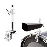 Cowbell Bass Drum Holder, Klemmhalterung Hoop Halterung Bassdrum Klemmbacken Höhenverstellbarer...
