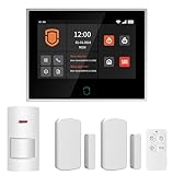 Wolf Guard WT4F Smart Home Sicherheitsalarm, 7-Zoll-Touchscreen, 4G/WiFi-Einbruchsset,...