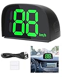 Gps Tacho Universeller Digitaler Auto Geschwindigkeitsmesser mit HUD Head-Up-Display,...