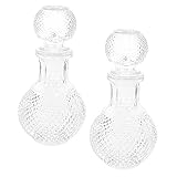 VALICLUD 2 Stück Dekorative Whiskeyflasche aus Transparente Kreative Wein und Spirituosenkaraffe...