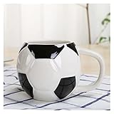 Yining-999 Kaffeetassen 400 ml Fußball-Kaffeetasse, Keramik-Milchkaffeetasse, kreative Teetasse for...