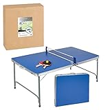 Idena 40464 - Tischtennisplatte compact, klappbar, 160 x 80 x 70 cm