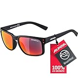 ALPINA KOSMIC - Verspiegelte und Bruchsichere Sonnenbrille Mit 100% UV-Schutz Für Erwachsene, black...