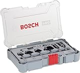 Bosch Professional 6tlg. Rand- und Kantenfräser Set (für Holz, für Oberfräsen mit 6 mm Schaft)