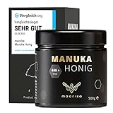 maorika - Manuka Honig 400 MGO + 500g im Glas (lichtundurchlässig, kein Plastik) - laborgeprüft,...