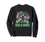 Maske T Rex Tormann Tor - Torhüter Eishockey Torwart Sweatshirt