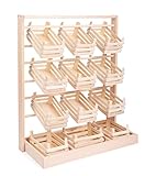 Small Foot Verkaufsstand aus Holz, großer Stand mit zwölf leeren Kisten, stabile Ausführung, ab 3...
