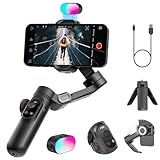 Gimbal-Stabilisator für Smartphone, RGB-Magnet-Nachfülllicht-Set, OLED-Display,...