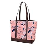 Herbstblätter-Handtasche für Damen, große Kapazität, Schulter-Tragetasche, multi, 33.8x12x31cm