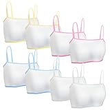 letcdfer 8 Stück Mädchen-BHS, Teens Unterwäsche, Kinder Mädchen Sport BH, Mädchen Bustier BH...