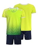 besbomig Jungen Fussball Uniform Trikots Set Kind Team Ausbildung Wettbewerb Sportbekleidung - Kurze...