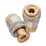 HANABASS 2 Stück Teiliges Messing Luftfülladapter Selbstverriegelndes Reifenfüllventil...