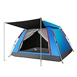 Large Outdoor Camping Tent 3-4 People Pop Up Tent Thick Sunscreen Waterproof Canopy Automatic Tent...
