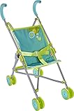 HABA Puppenbuggy Sommerwiese – Faltbarer Puppenwagen mit gepolsterten Griffen und waschbarem Bezug...