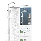 Schütte Duschset MALLORCA Duschsäule mit großer Regendusche, Handbrause mit 3 Strahlarten,...